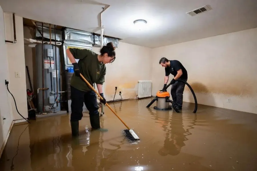Water damage restoration work in Riverton, NJ