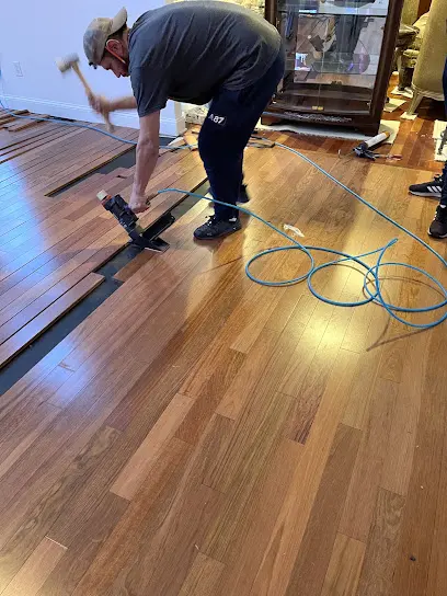 Air movers and dehumidifiers drying a Riverton, NJ floor to a verified standard